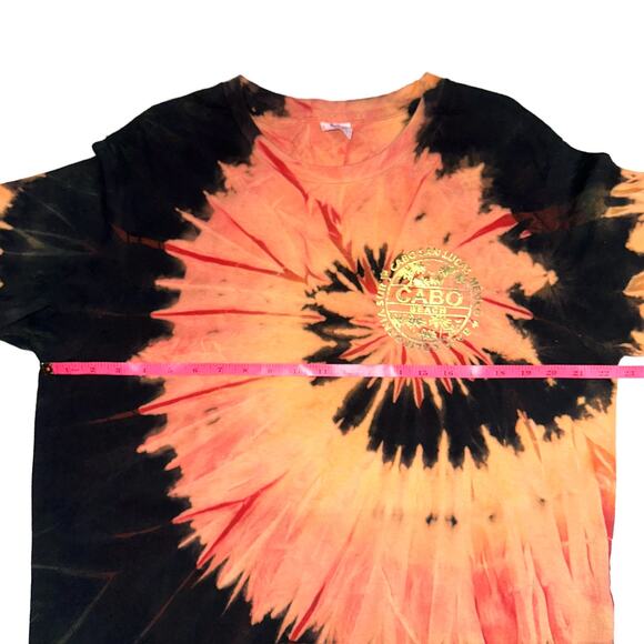 Bleach Tie Dye Swirl Cabo Beach Cabo San Lucas Short Sleeve T-Shirt Size XL - Picture 10 of 11